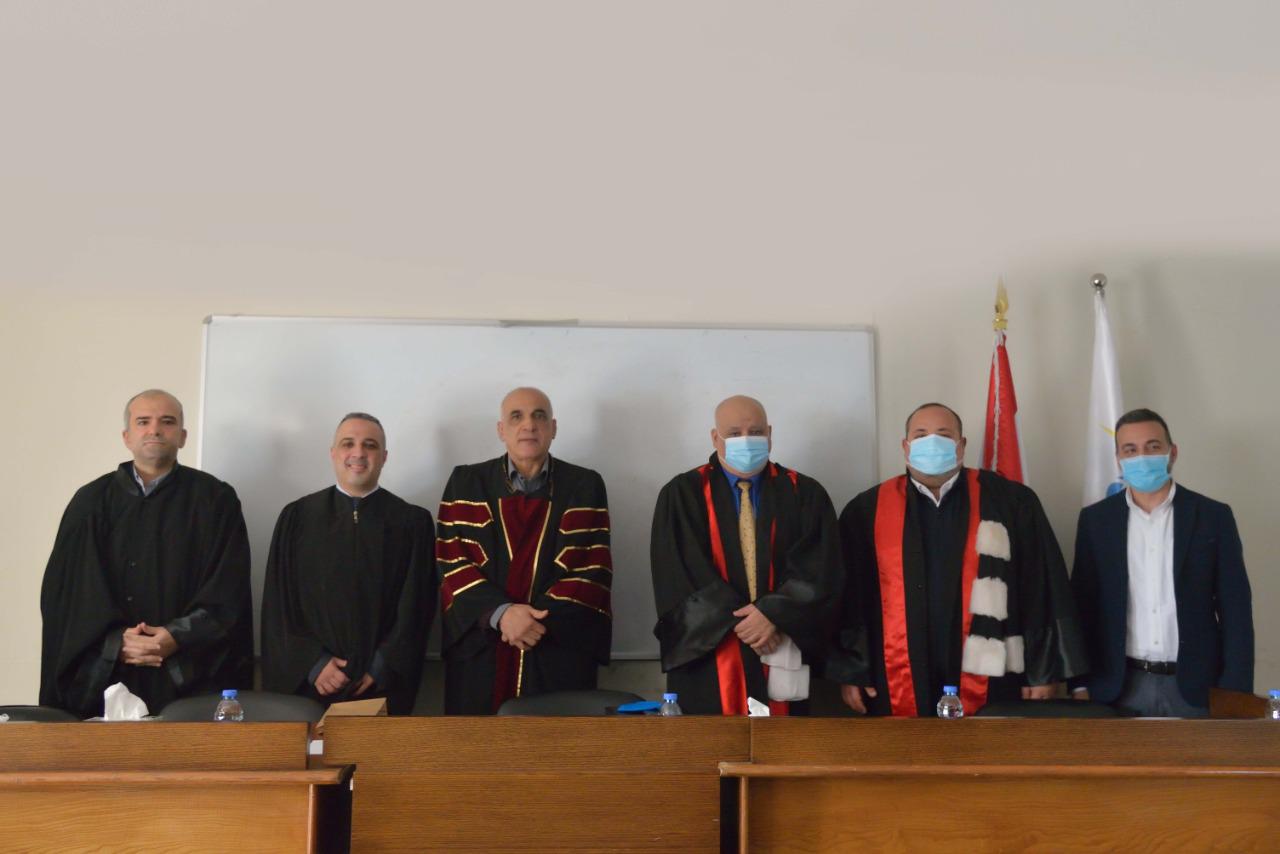 دكتوراه حول الركود التضخمي في السياسات المالية لمحمد هشام بالوظة بتقدير جيد جدًا