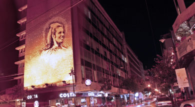 Eternal_Sabah_Mural_on_Assaf_building_in_HamraBeirut_-_Nightshot