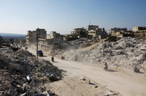 Aftermath of a deadly earthquake in rebel-held town of Harem