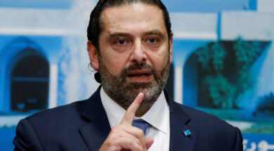 FILE PHOTO: Lebanon’s Prime Minister Saad al-Hariri speaks during a news conference after a cabinet session at the Baabda palace