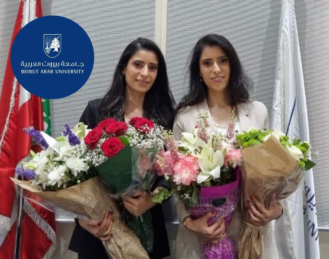 الزميلتان هدى وسوليكا علاء الدين نالتا الدكتوراه في الاقتصاد من جامعة بيروت العربية